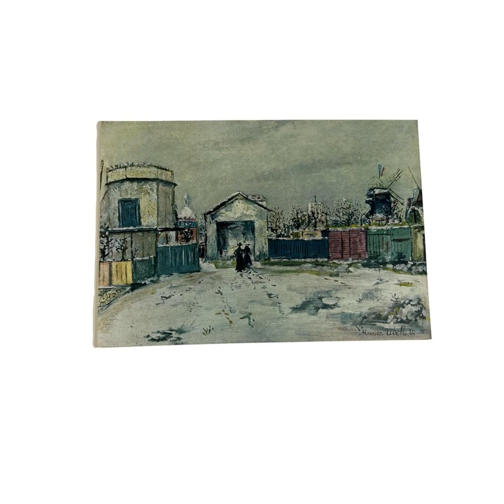 Vintage Maurice Utrillo Art Print The Philosophers Tower Unframed 10" X 7"